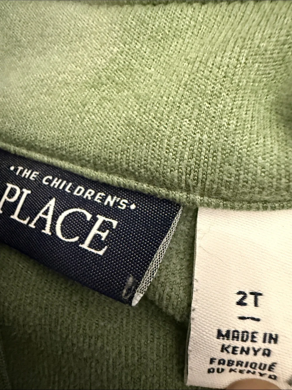 The Children's Place Olive Green Pullover Matching Set EUC SUPER SOFT